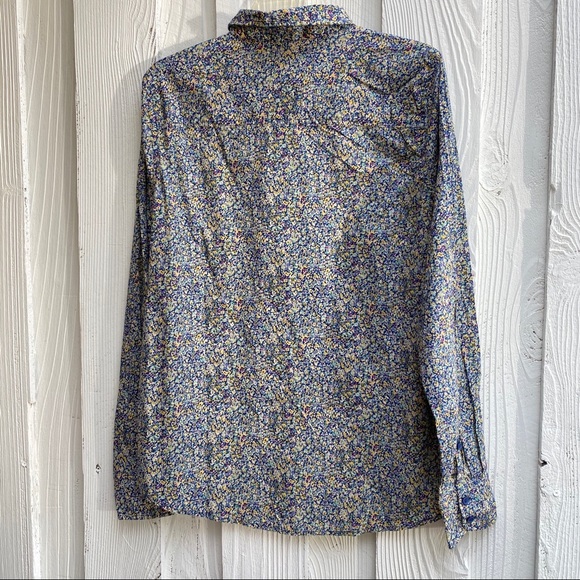 Mododoc Floral Print Cotton Button Down SZ L NWT - Picture 6 of 6
